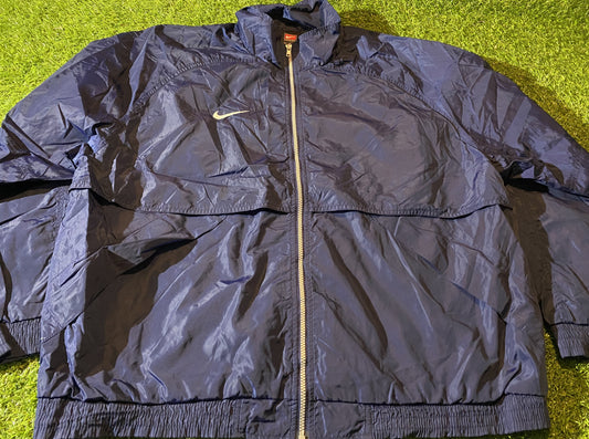 Nike Sports Vintage Big XL Extra Large Mans Breathable Lined Lighter Zip Up Jacket / Coat