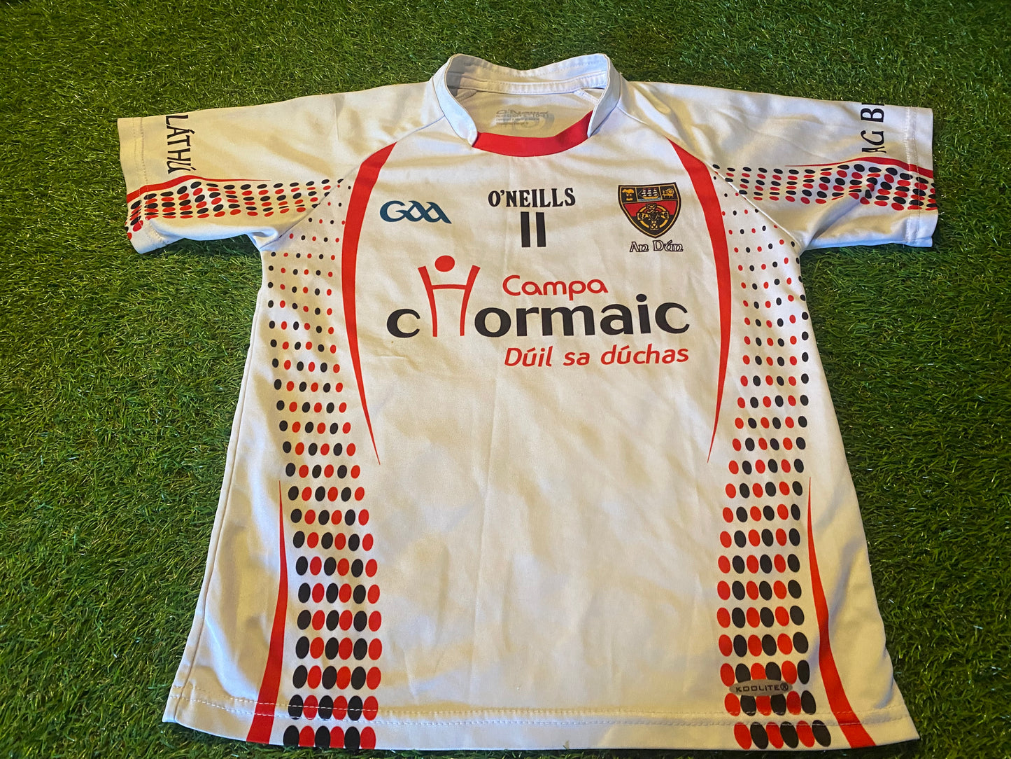 Co Down An Dun Eire GAA Hurling Gaelic Football Large Boys 10-11 Year Old no11 Jersey