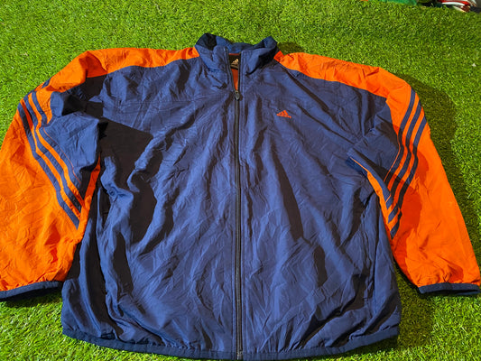 Adidas 3 Stripes Sports XL Extra Large Mans Breathable Lined Coat / Jacket