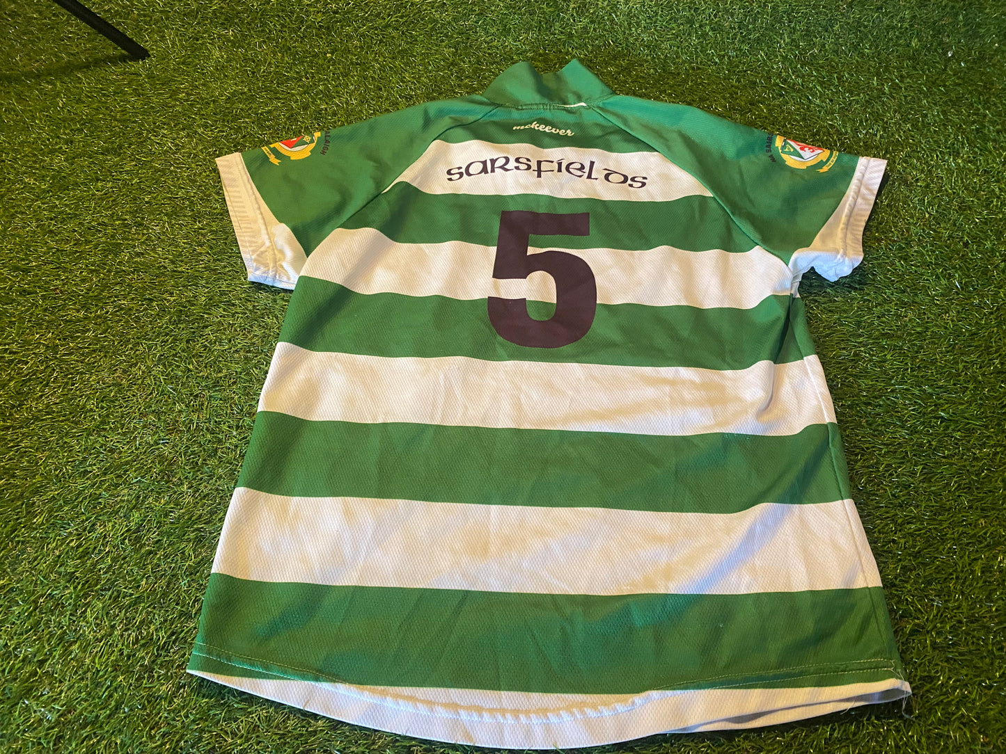High Moss Sarsfields Co Armagh GAA Gaelic Football Camogie Womans size 16 Match Worn no5 Top