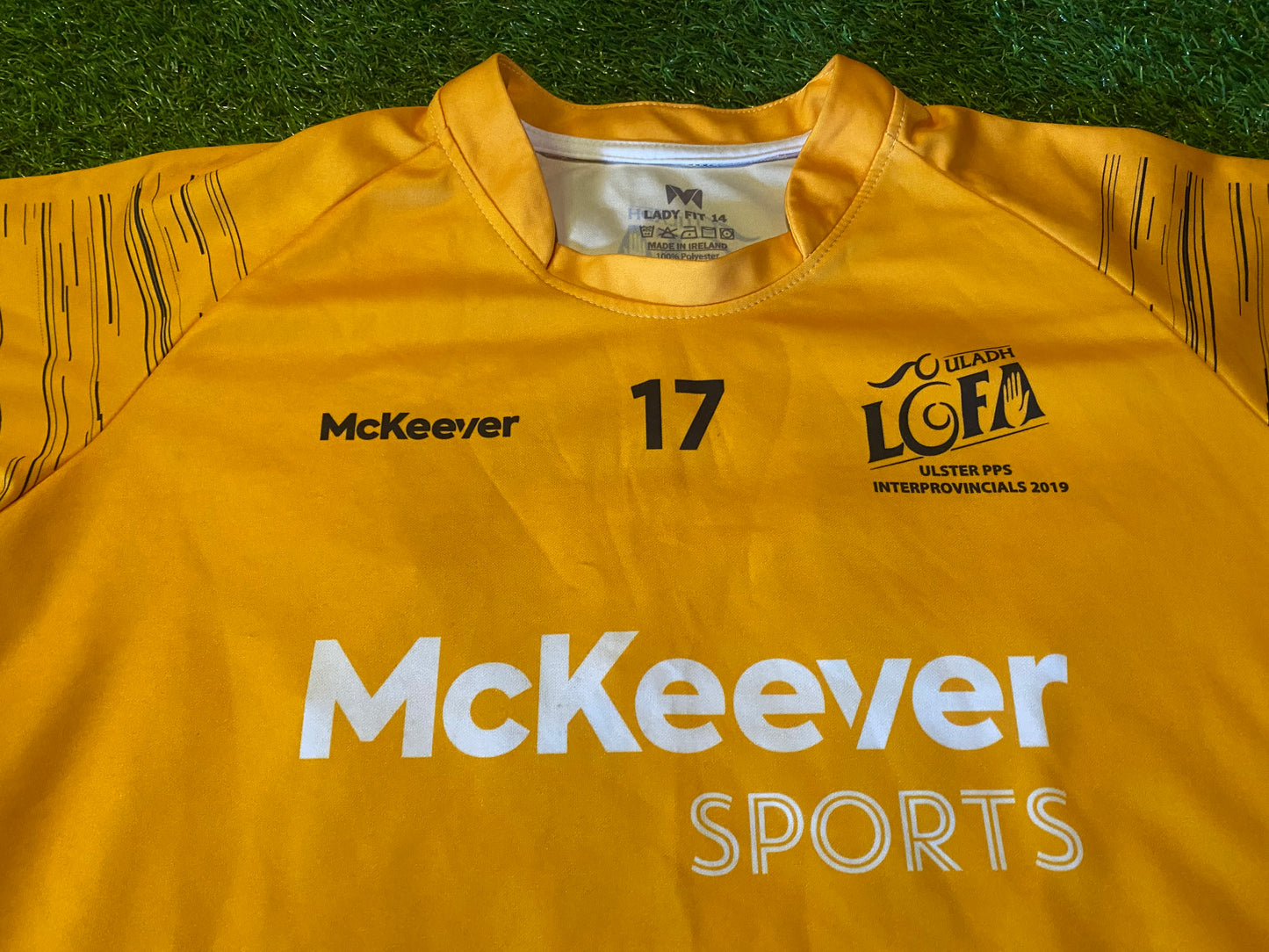 Ulster Uladh GAA Gaelic Football Oneills Adult Womans Females Size 14 Match Worn Jersey