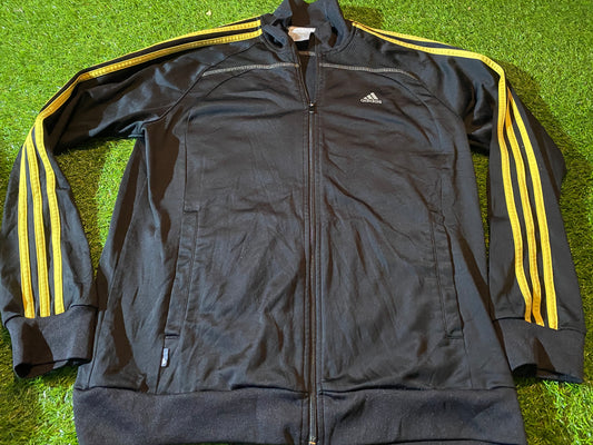 Adidas Clima365 3 Stripes Sports Medium Mans Vintage Single Layered Tracksuit Type Jacket