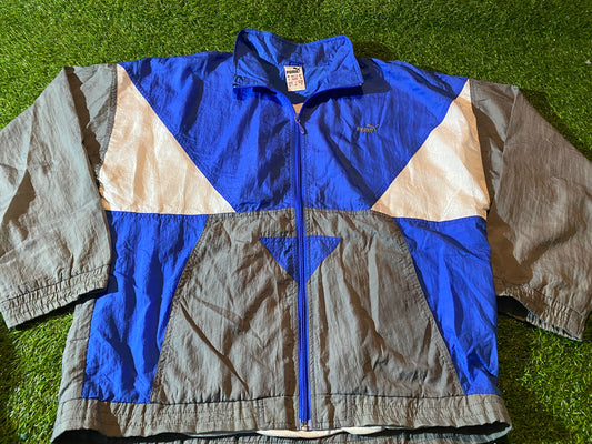 Puma Sports Rare Vintage Medium - Large Mans Soft Lined Shell Type Tracksuit Jacket
