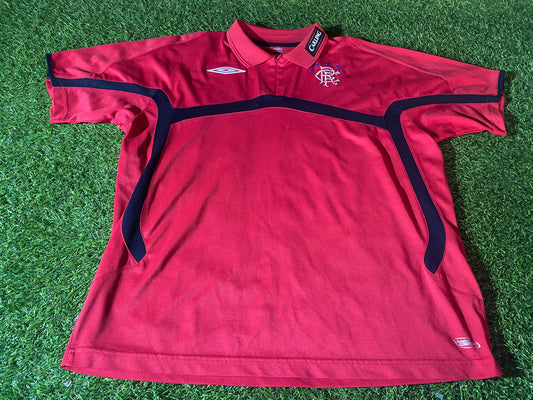 Glasgow Rangers Ulster Football Large Mans Vintage Umbro Made Polo Jersey