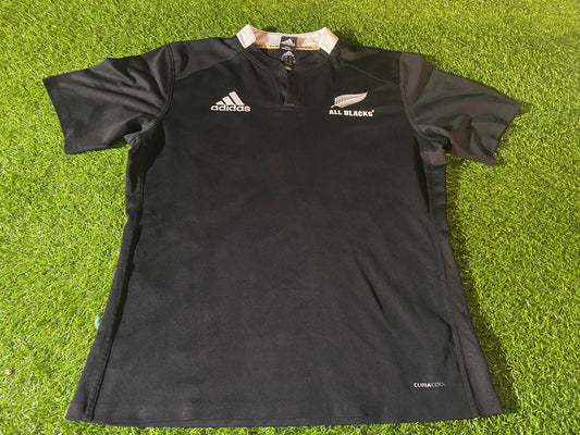 New Zealand All Blacks Rugby Union Football Large Mans Adidas Home Jersey