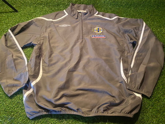 Northern Ireland Football Ulster Soccer XL Extra Large Mans Light Windbreaker Lined Top