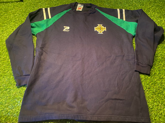 Northern Ireland Football Ulster Rare Vintage Big XXL 2XL Mans Patrick Made Sweater