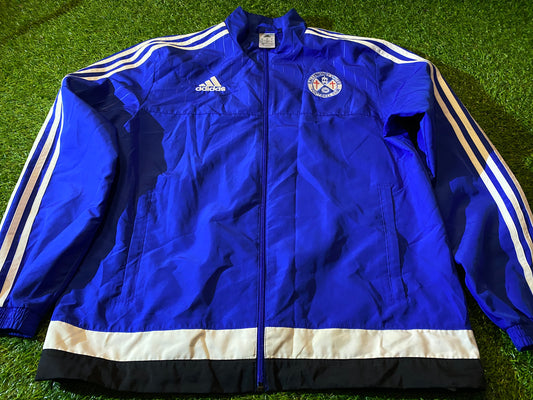 Ballymoney United Football Soccer Breathable Lined Adidas Made Tracksuit Type Jacket / Coat