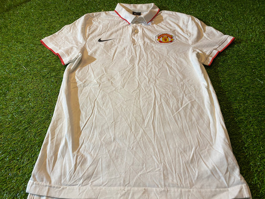 Manchester United England Football Soccer EPL Medium Mans Cotton Polo Jersey / Top