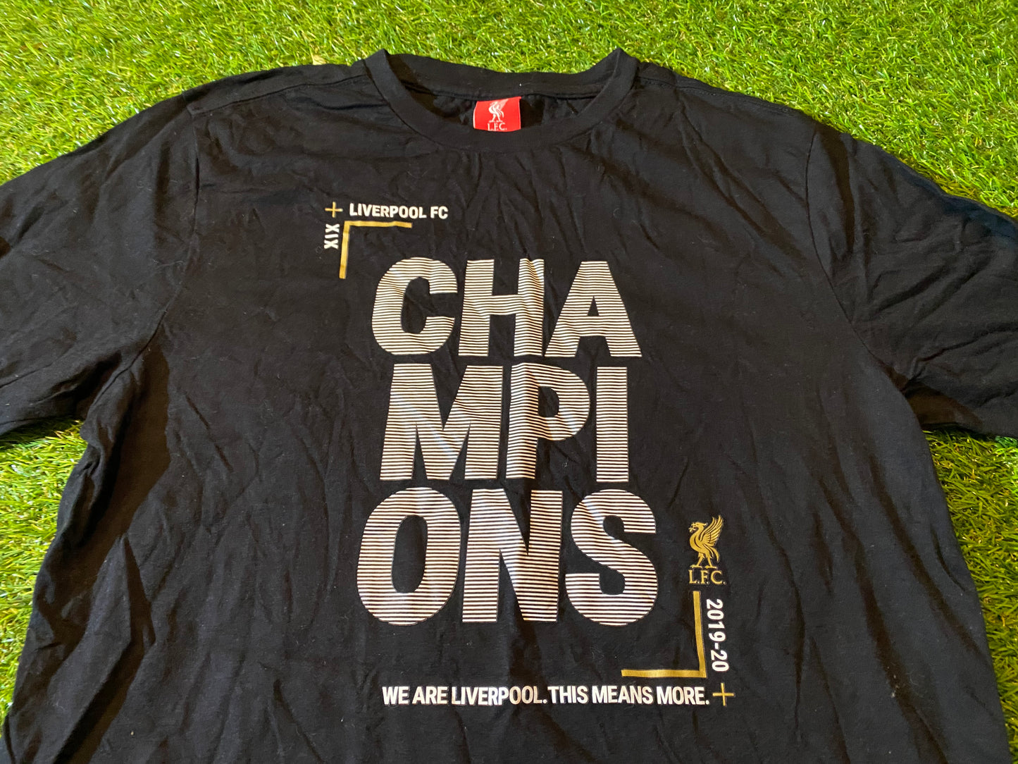 Liverpool England Football Soccer EPL Small Mans EPL Champions 2020 Cotton Top