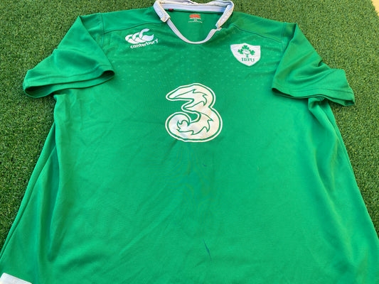 Ireland IRFU Eire Irish Rugby Union Football XXL 2XL Mans CCC Made Home Jersey