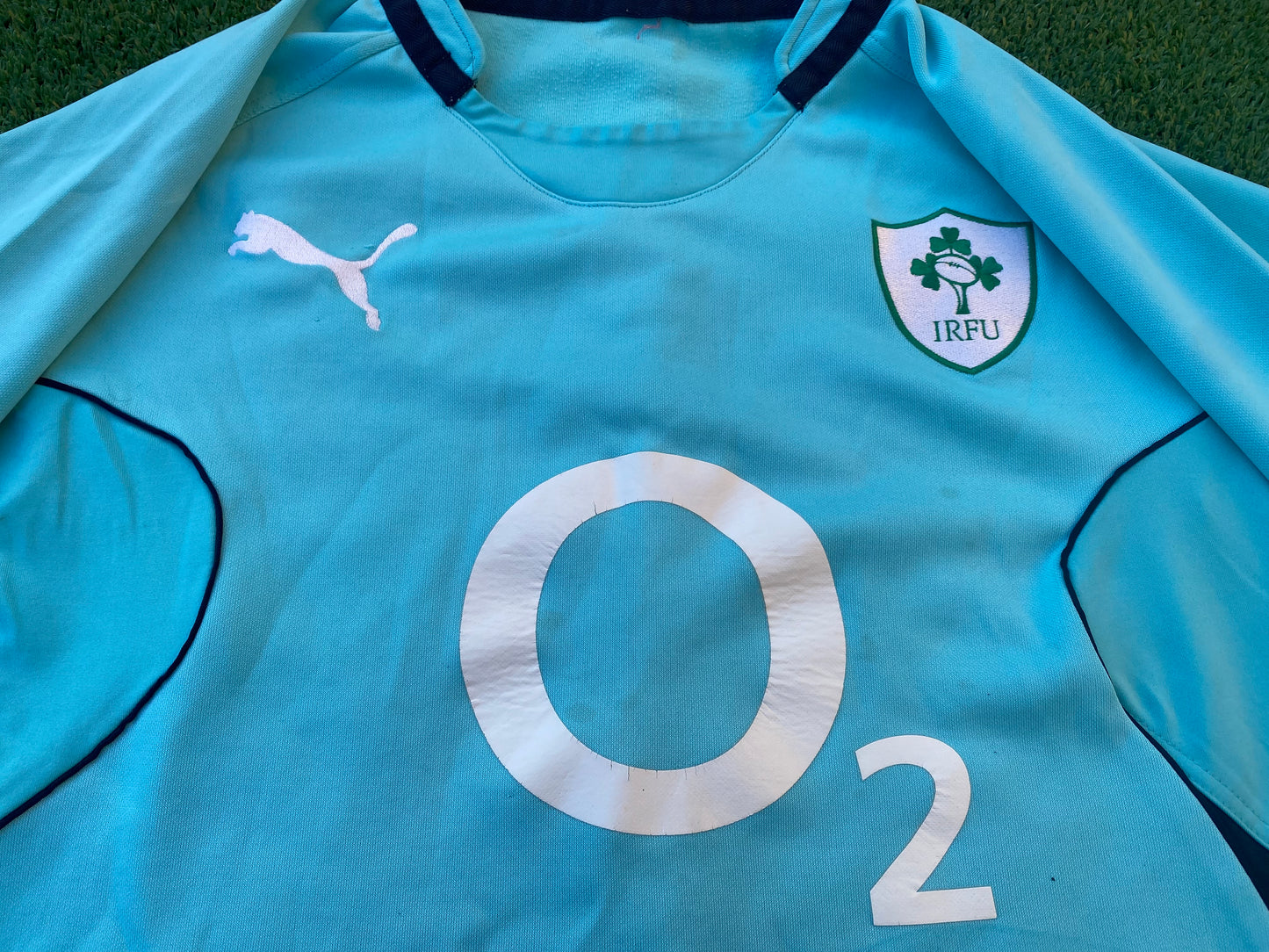 Ireland IRFU Eire Irish Rugby Union Football XXL 2XL Mans Puma Made Training Jersey