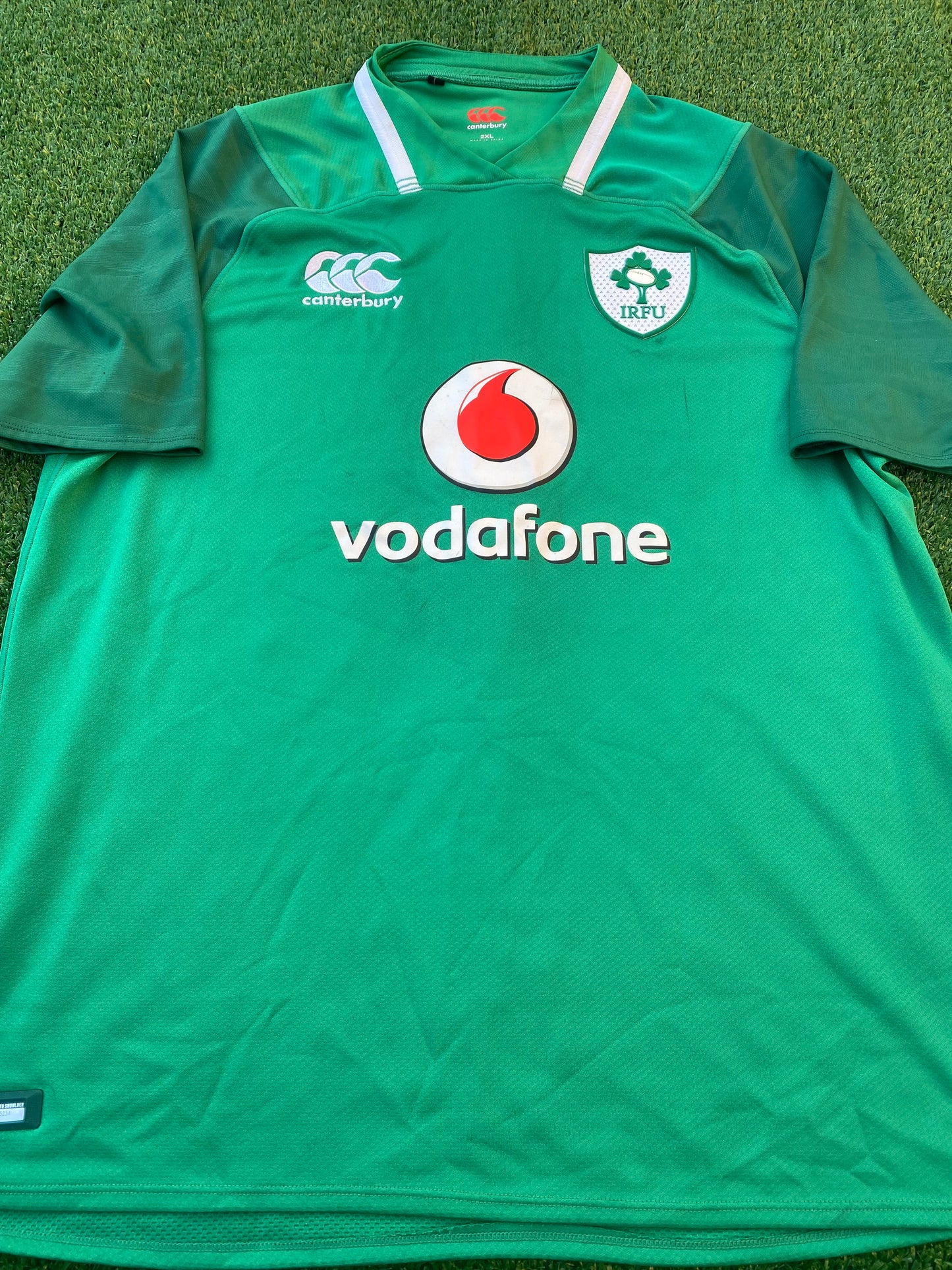 Ireland IRFU Eire Irish Rugby Union Football XXL 2XL Mans CCC Made Home Jersey