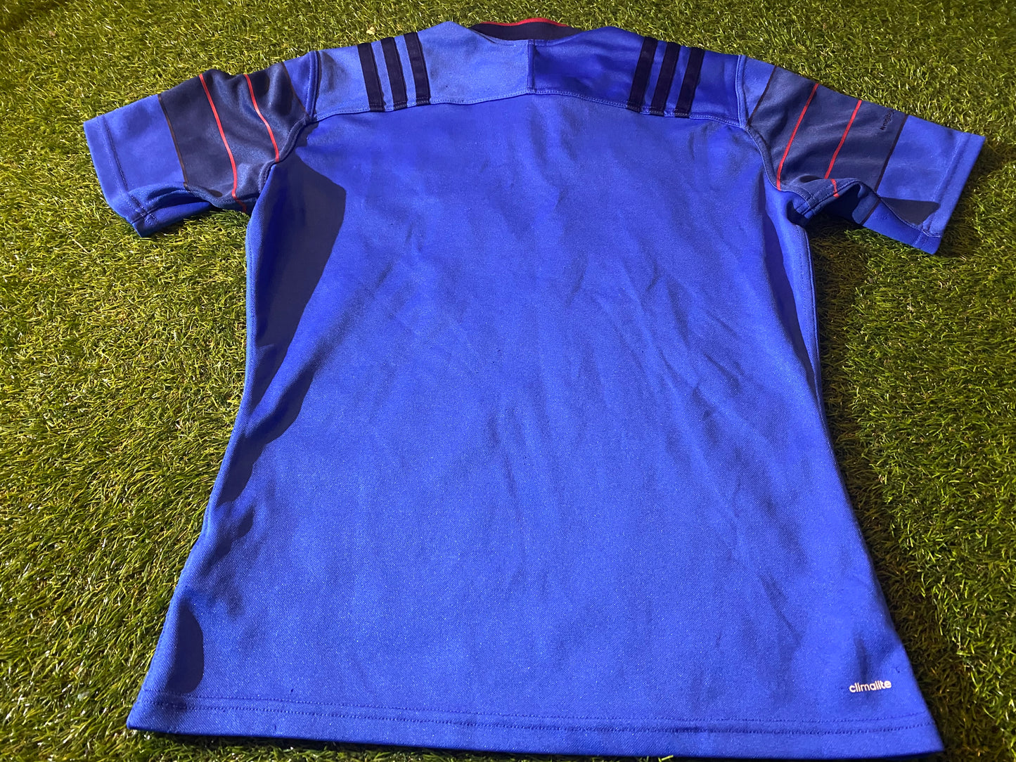 France French FFR Rugby Union Football Medium Mans Adidas Made Home Jersey