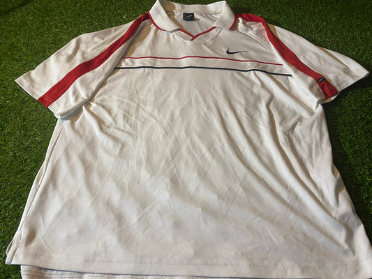 Rare Vintage Nike Andre Agassi Tennis Sports Top XL Extra Large Mans Loose Fit 1990's Polo Shirt