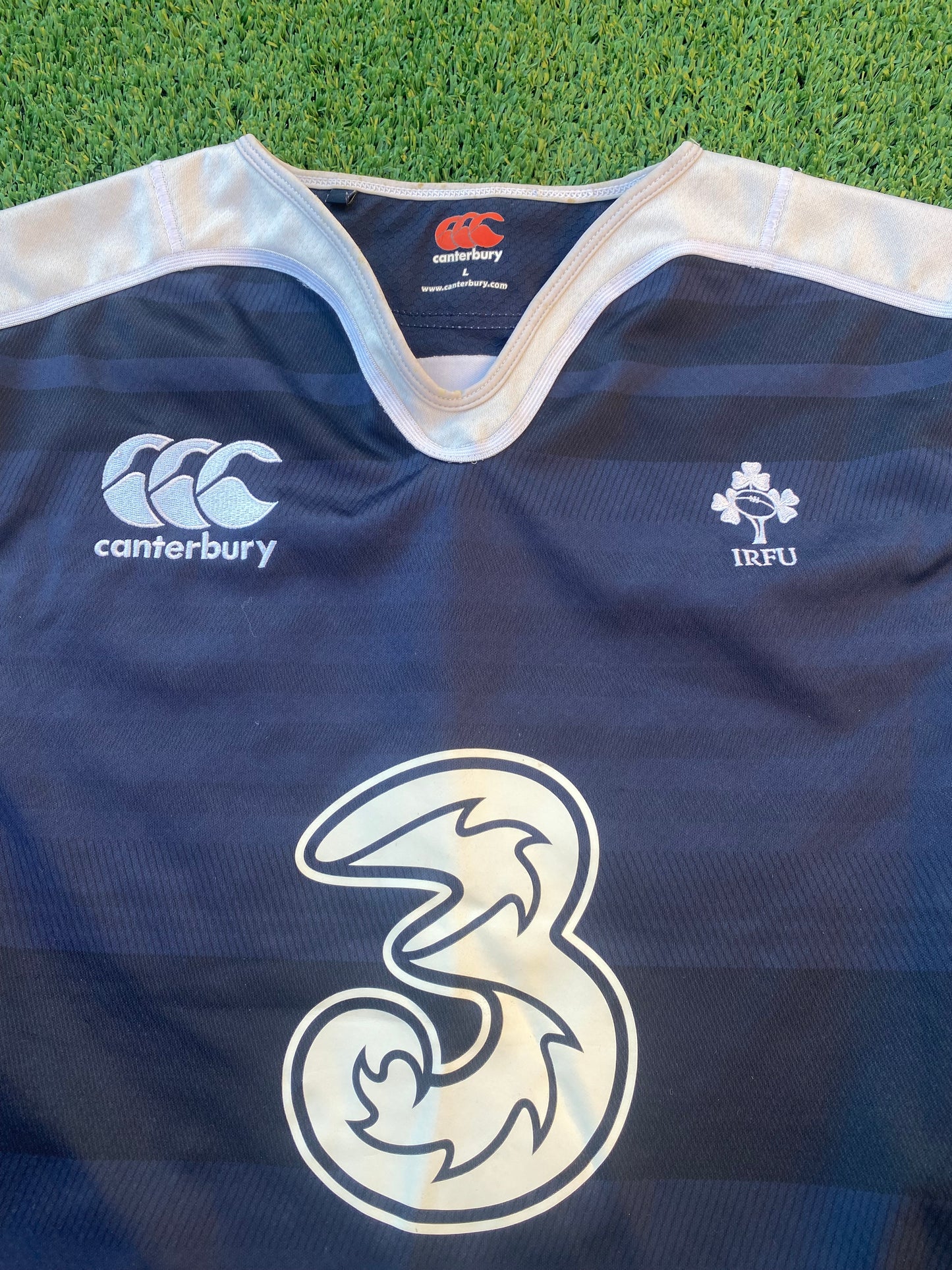 Ireland Eire Irish Rugby Union Large Mans Tight Fit Player Issued CCC Training Jersey