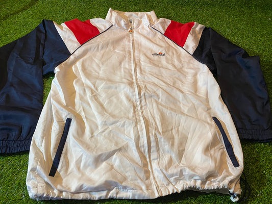 Ellesse Made Italian Vintage Full Zip Up Lighter Lined Jacket UK Large Mans Size
