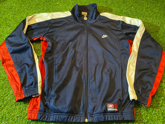Rare Vintage Nike USA United States of America Small Mans Zip Up Single Layered Jacket