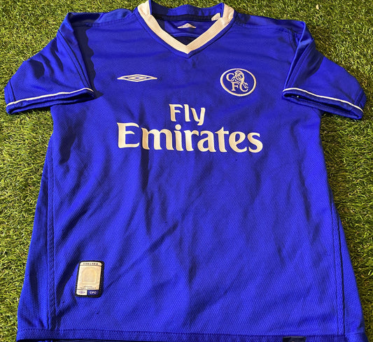 Chelsea FC England Football Small Boys 7-8 Year Old Umbro Made Reverse Home Jersey