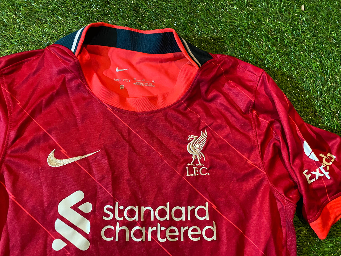 Liverpool FC England Football Medium Boys 9-10 Year Old Nike Made Home Jersey