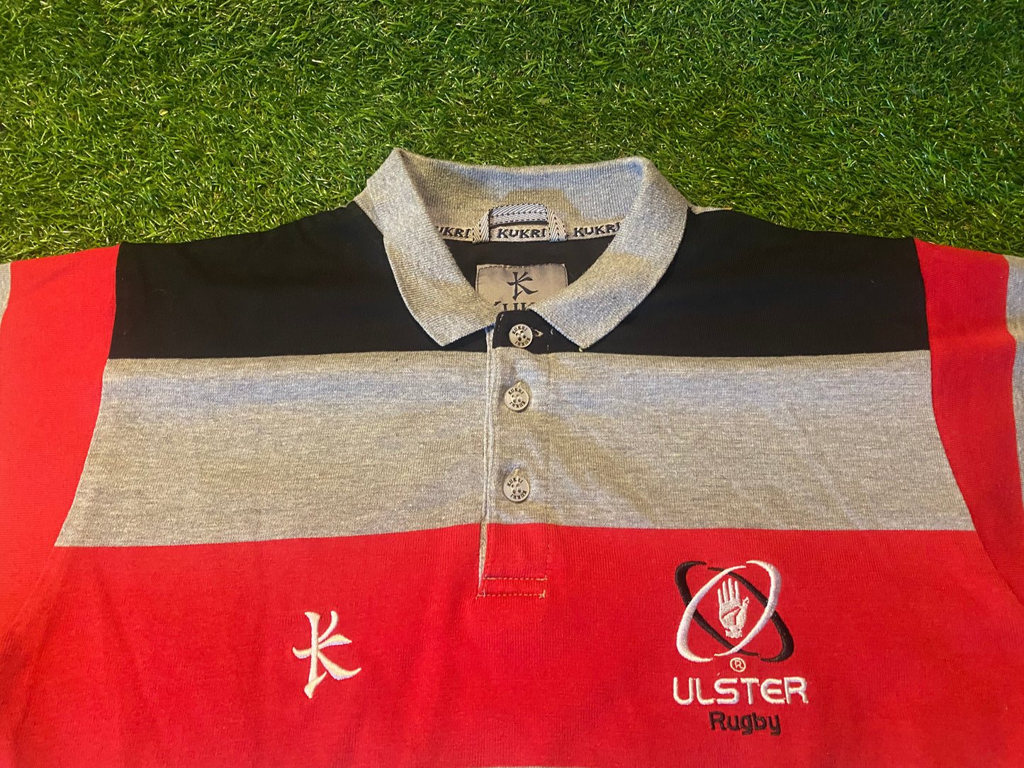 Ulster Rugby Union Northern Ireland Medium Mans Heavier Kukri Polo Jersey