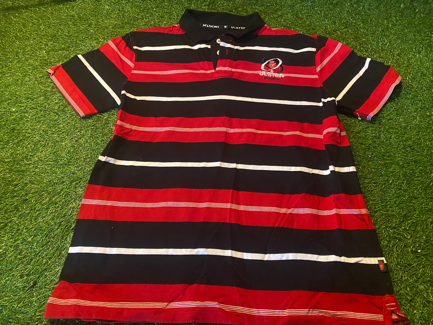 Ulster Northern Ireland  Rugby Union Large Mans Heavier Kukri Made Polo Shirt / Jersey