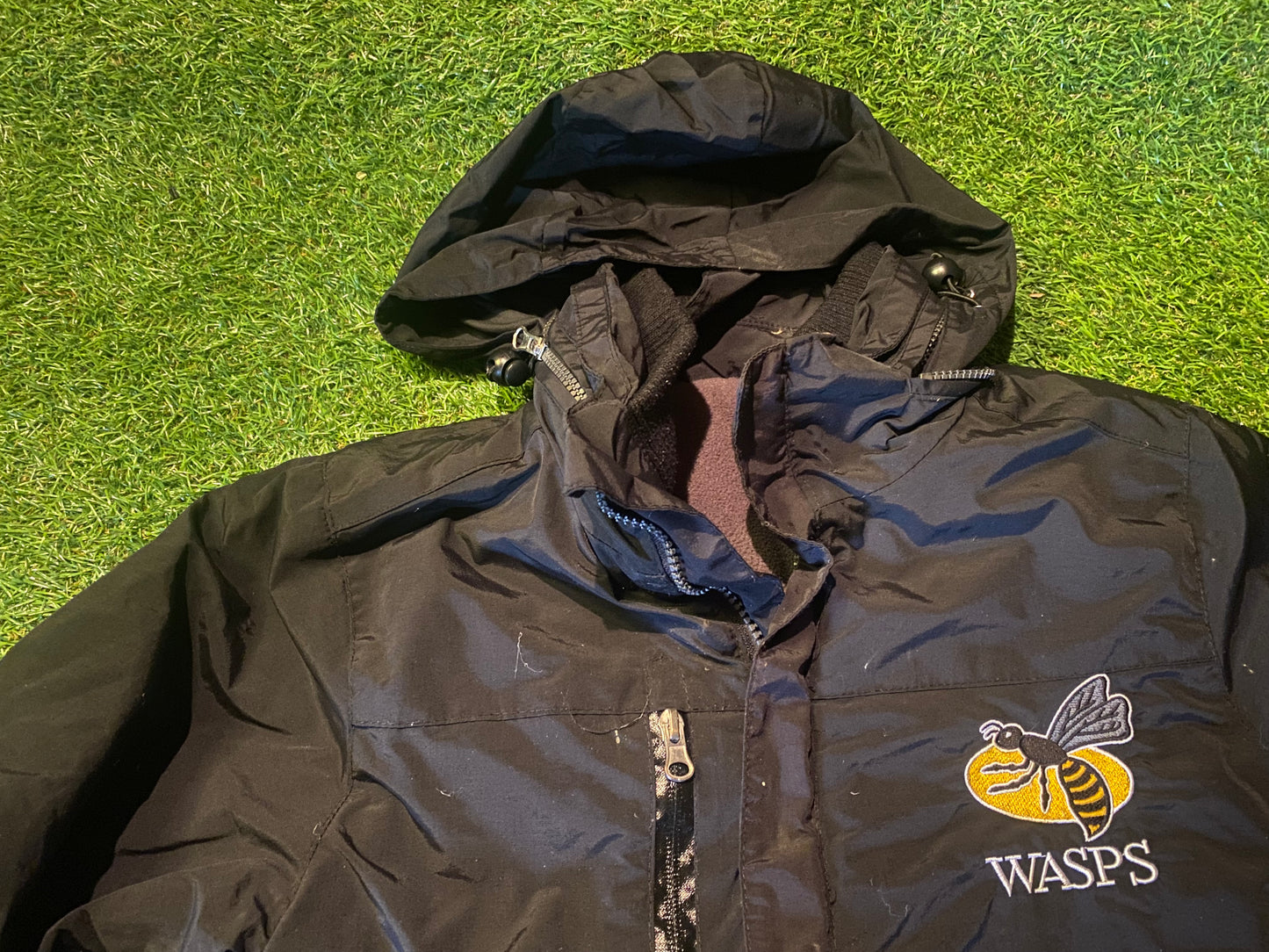 London Wasps England Rugby Union Medium Boys 9-10 Year Old Hooded Padded Coat
