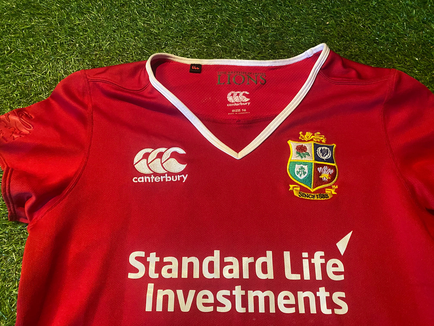 British & Irish LionsRugby Union Football Adult Womans Females Size 14-16 CCC 2017 Jersey