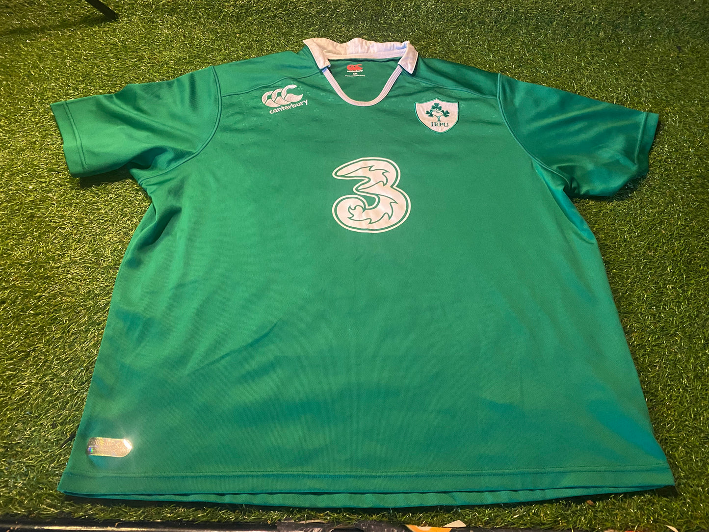 Ireland IRFU Eire Irish Rugby Union Rare Big XXXXL 4XL Mans CCC Home Jersey