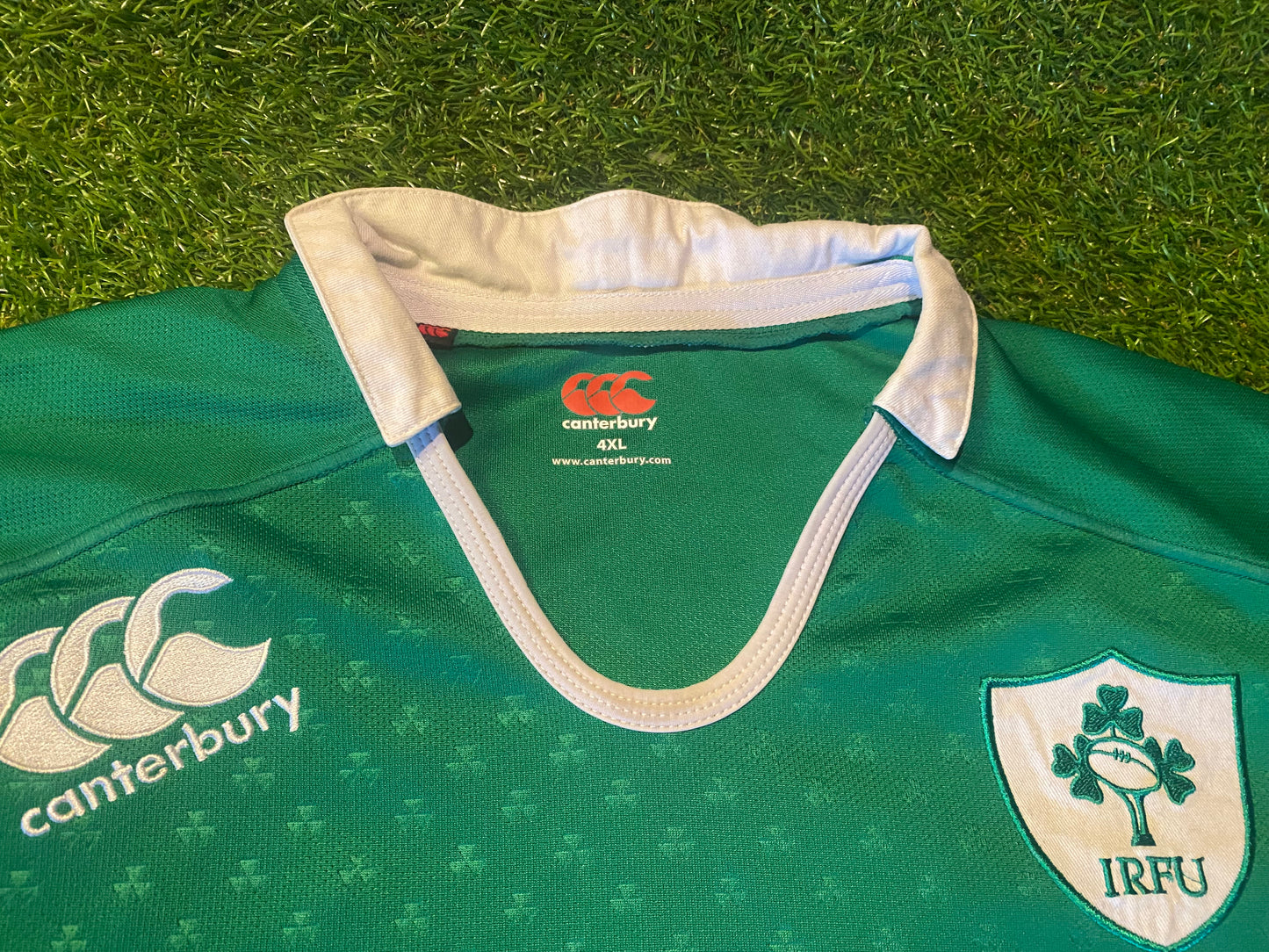Ireland IRFU Eire Irish Rugby Union Rare Big XXXXL 4XL Mans CCC Home Jersey
