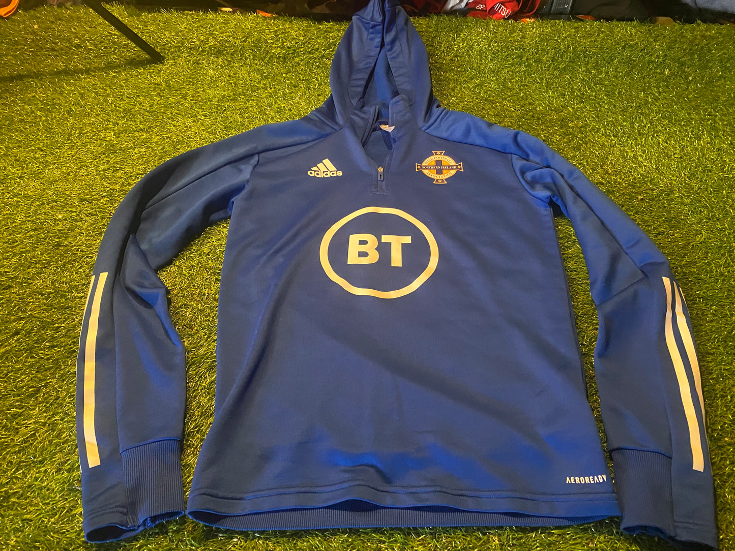 Northern Ireland Ulster Football Soccer Small Mans Adidas Made Hooded Top