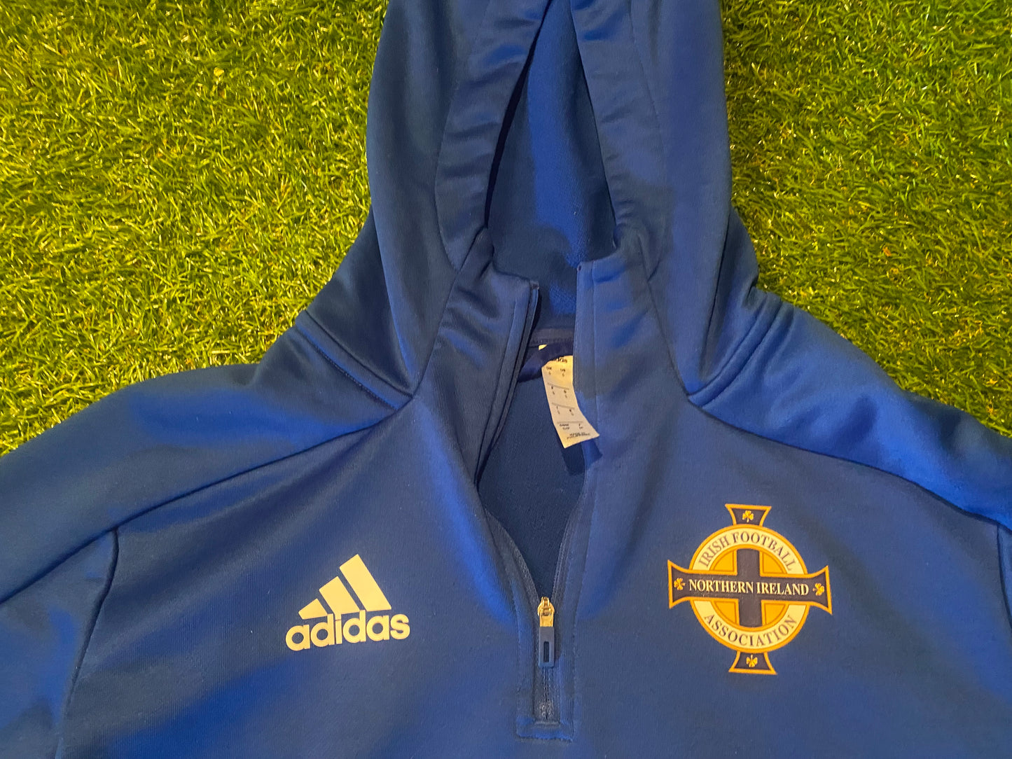 Northern Ireland Ulster Football Soccer Small Mans Adidas Made Hooded Top
