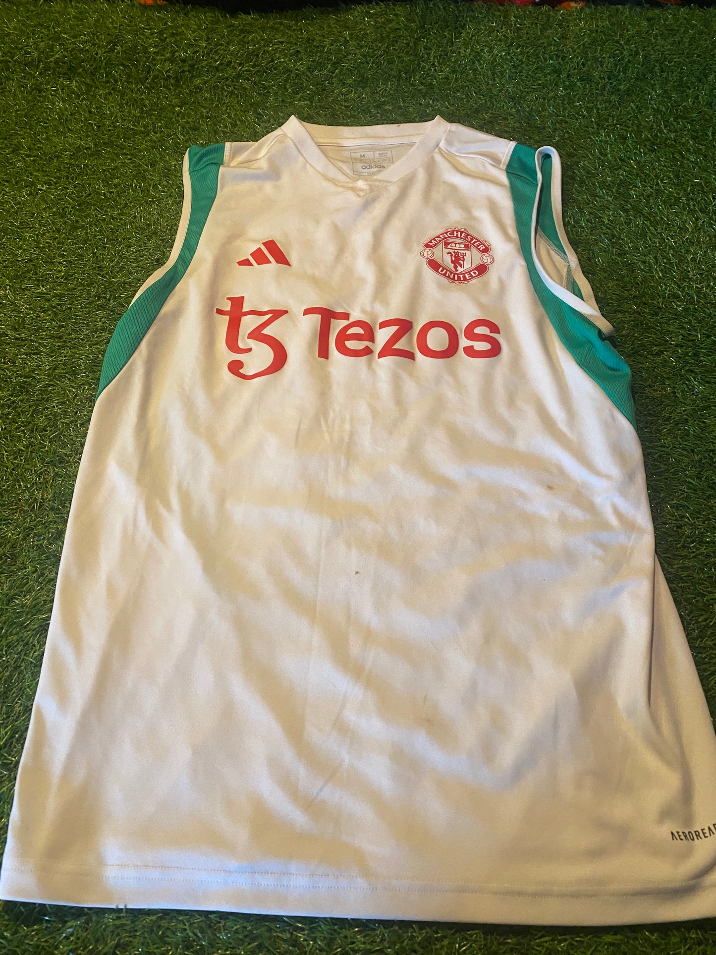 Manchester United England Football Soccer Medium Mans Adidas Made Summer Top