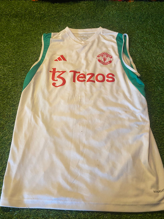 Manchester United England Football Soccer Medium Mans Adidas Made Summer Top
