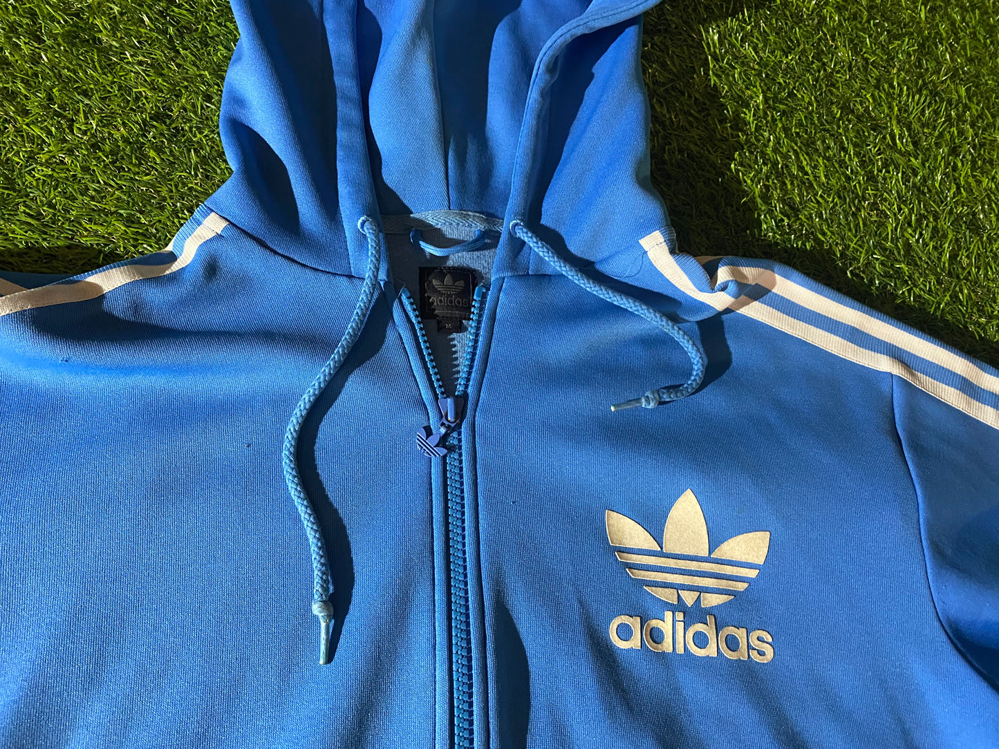 Adidas Made Medium Mans Zip up Hooded Hoody Top