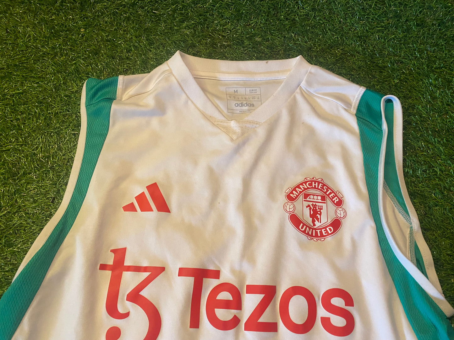 Manchester United England Football Soccer Medium Mans Adidas Made Summer Top