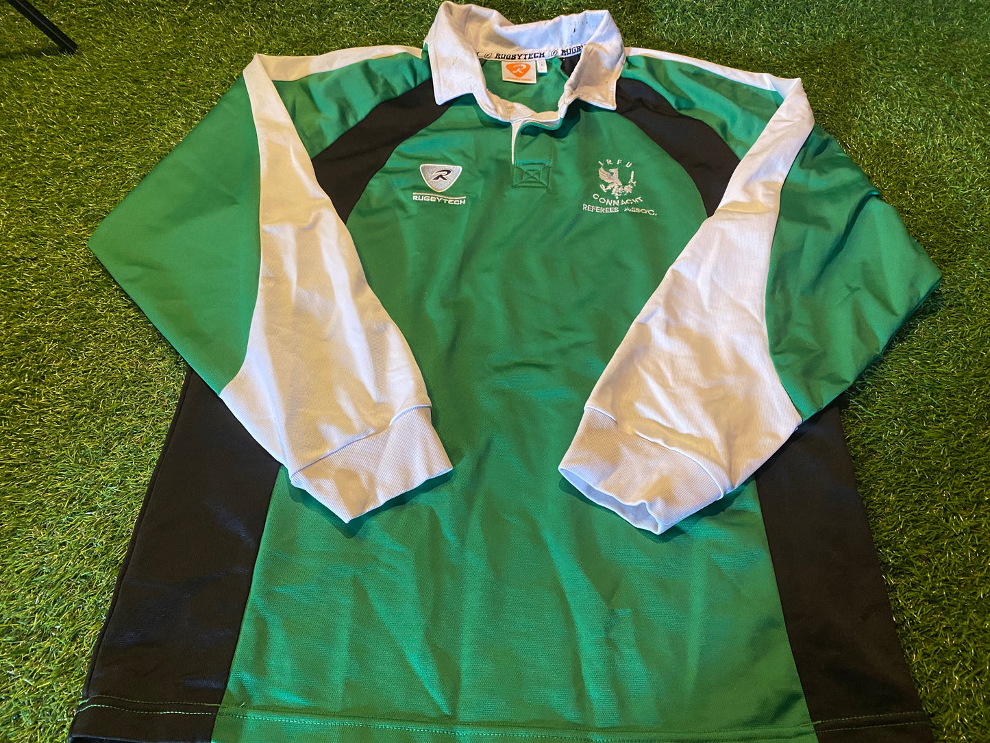 Connacht Eire Irish Ireland Rugby Union Football Large Mans Referees Vintage Jersey
