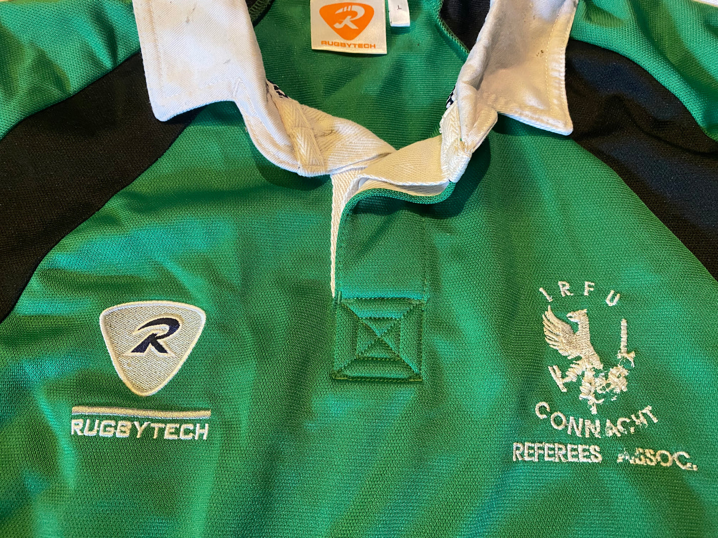 Connacht Eire Irish Ireland Rugby Union Football Large Mans Referees Vintage Jersey