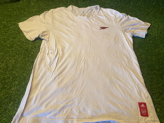 Arsenal Gunners England Football Soccer Medium Mans Adidas Cotton Tshirt Top