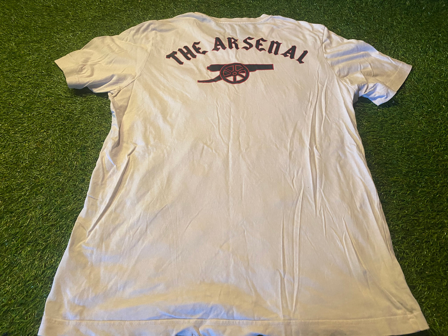 Arsenal Gunners England Football Soccer Medium Mans Adidas Cotton Tshirt Top