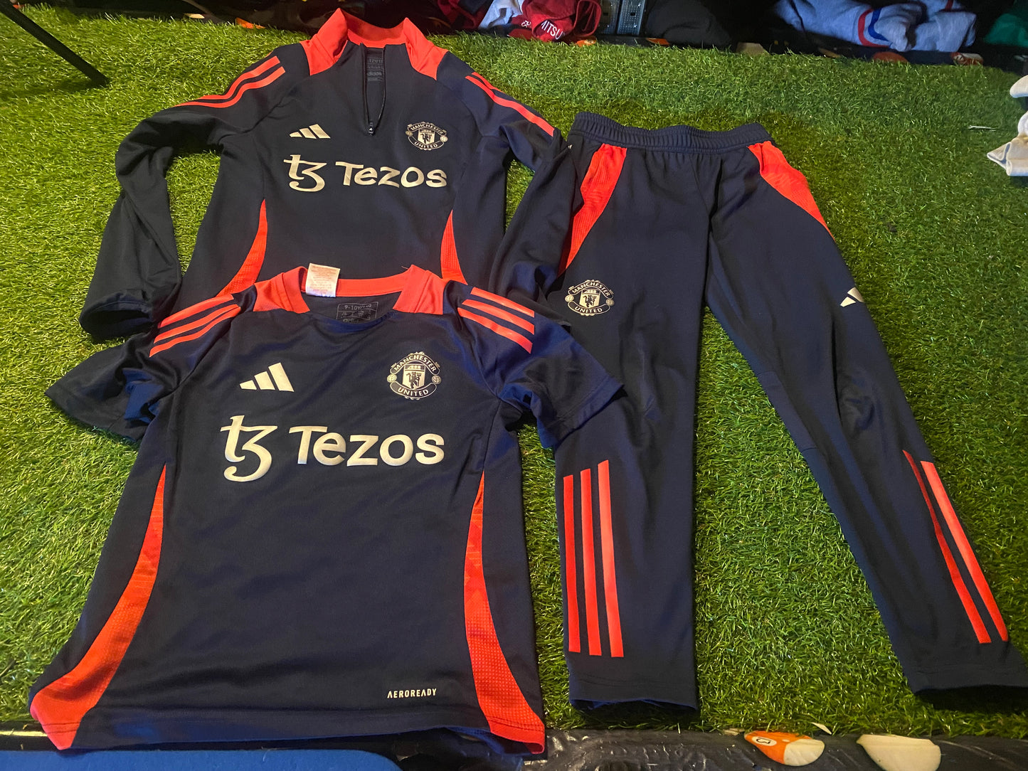 Manchester United Football Medium Boys 9-10 Year Old Adidas 140-148cm 3 Piece Set