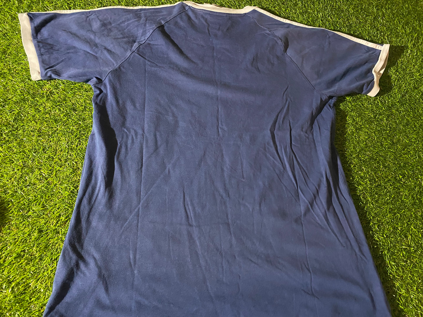 Adidas Retro Vintage Ska Mod Skinheads 2 Tone Two Tone Medium Mans Blue T Shirt