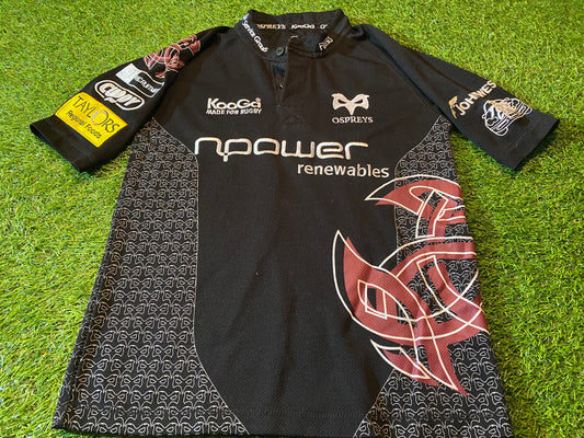 Ospreys Wales Welsh Cymru Rugby Union Football Large Boys 12 Year Old Jersey