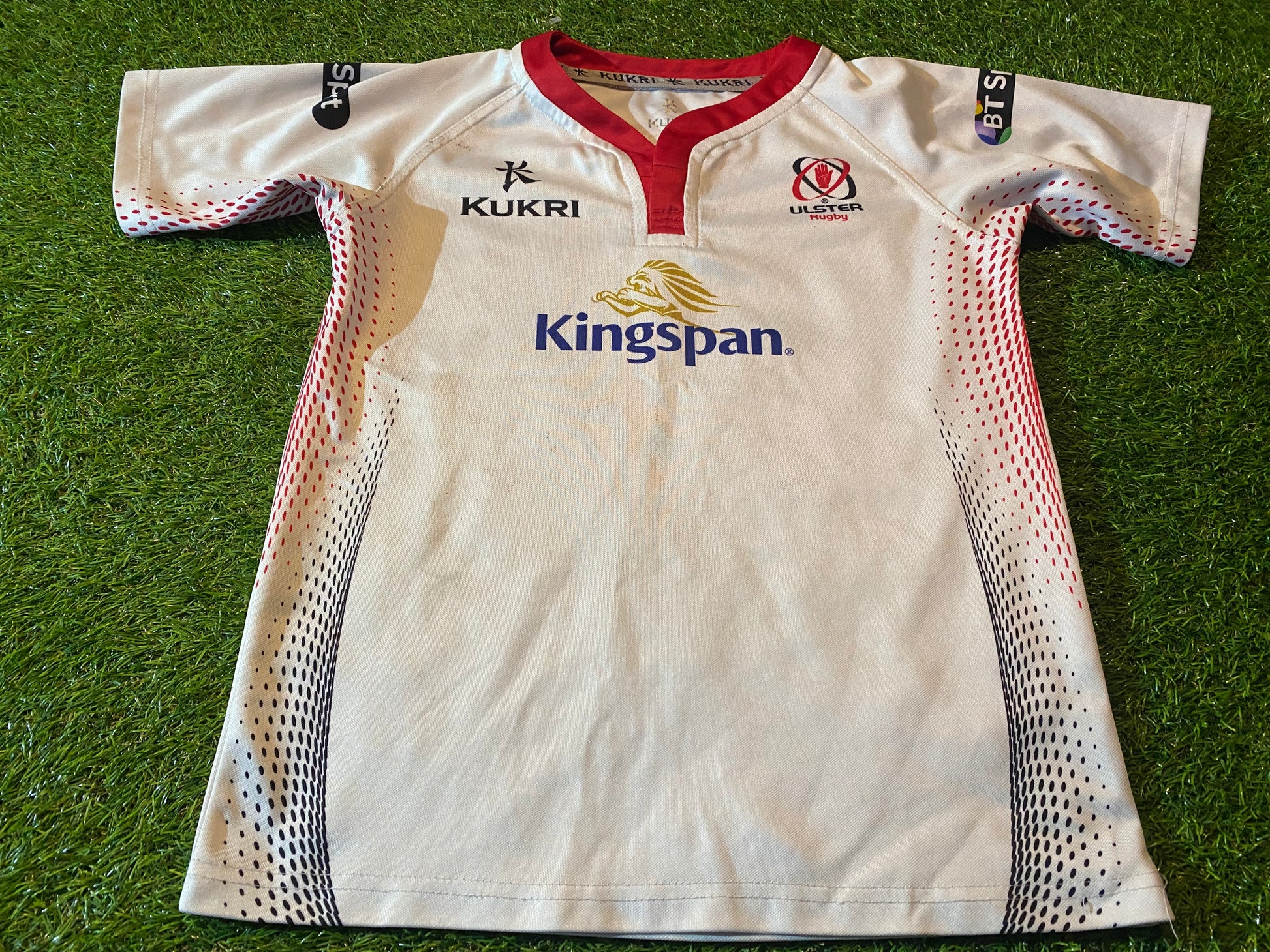 Maillot Rugby RO Challans Beauvoir Carmat SA porté #18 vintage Kukri Maillot Rugby RO Challans Beauvoir Carmat SA porté #18 vintage Kukri