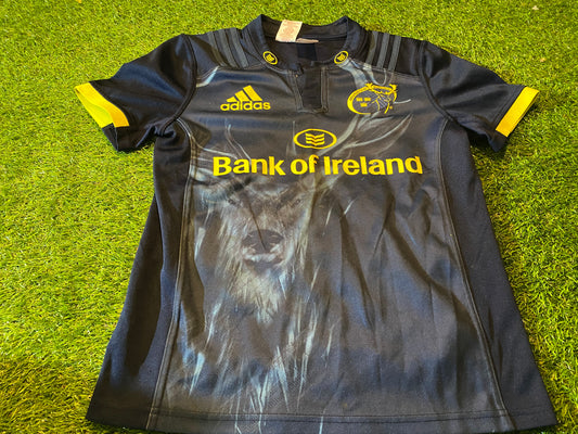Munster Ireland Eire Irish Rugby Union Youths / Small Mans Vintage Adidas Made Jersey