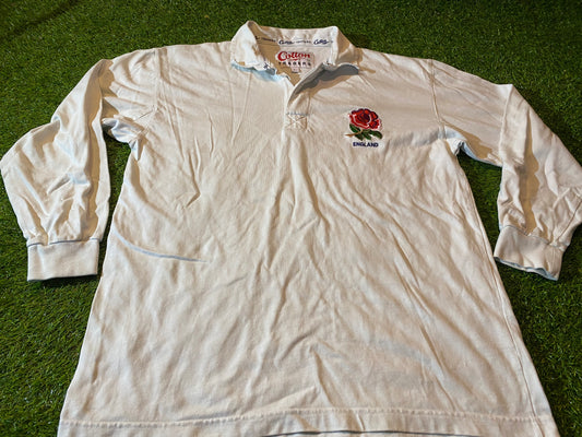 England English Vintage Rugby Union Large Mans 1990's Cotton Traders Made Home Jersey