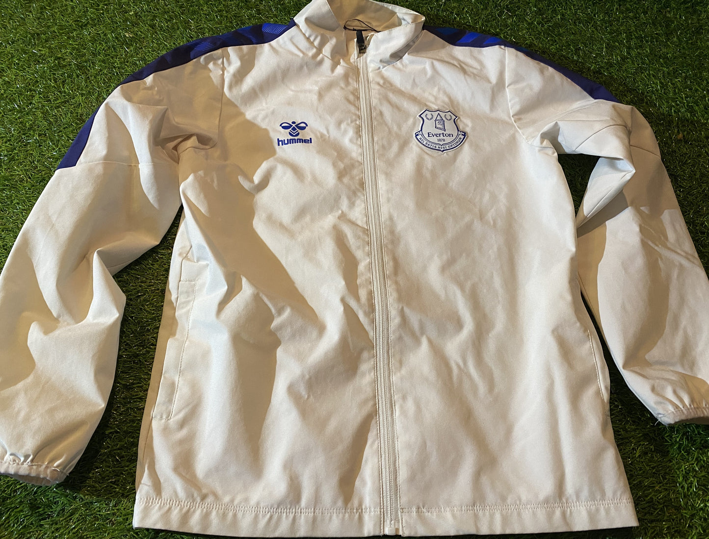 Everton FC England Football Soccer Large Boys 11-12 Year Old Full Zip Up Coat / Jacket