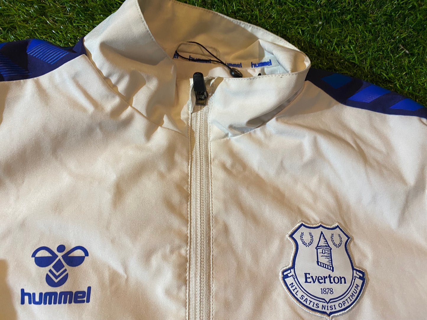 Everton FC England Football Soccer Large Boys 11-12 Year Old Full Zip Up Coat / Jacket