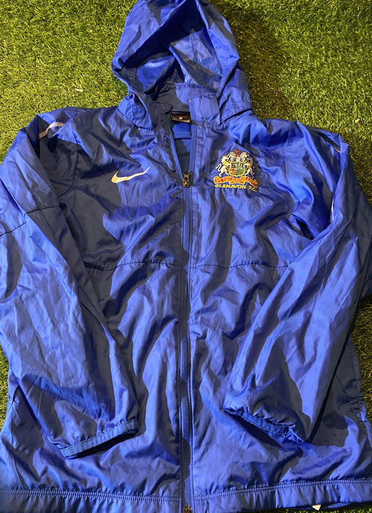 Glenavon FC Northern Ireland Football Large Boys 12-13 Year Old Zip Up Hooded Jacket / Coat