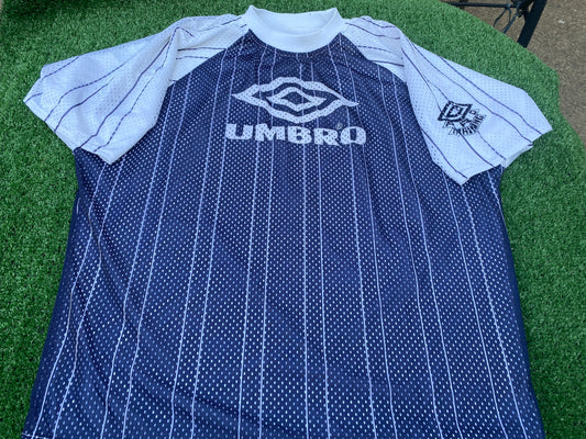 Umbro Made Rare Vintage Reverse Large Mans Cotton Lined Training Top / Jersey